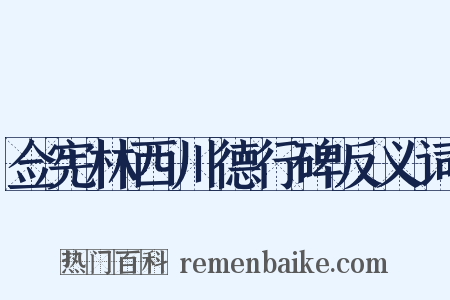 佥宪林西川德行碑反义词是什么意思的图片